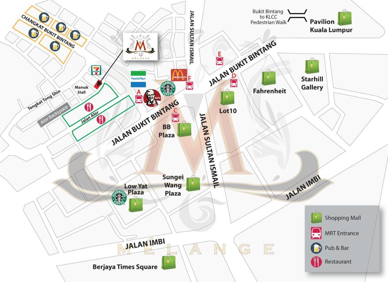 Melange Boutique Hotel Bukit Bintang Kuala Lumpur Kültér fotó
